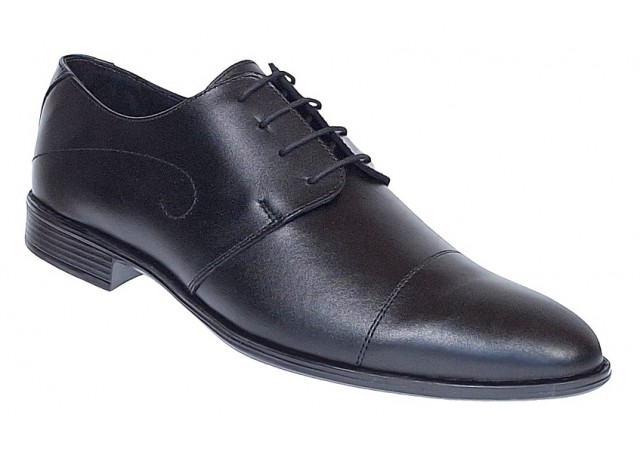 Pantofi barbati eleganti din piele naturala Negru 588N